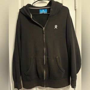 HydroFlask black zip up hoodie. Size medium